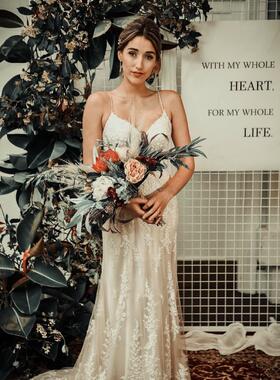 Photo by Larosa Wedding Photography, Makeup by Clarette FX, Flowers Windsor Florist Papakura, Styling by With Love Styling